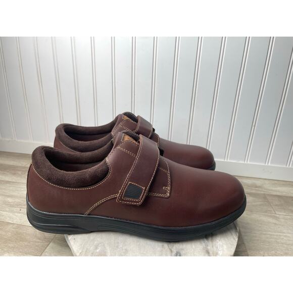 Anodyne No 64 Men\'s Casual Comfort Whiskey Leather Diabetic Shoe A5500 13W Brown